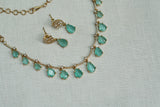 Mint AD Stone Necklace Set (4-9152)(AK) - JEWELSTYLE