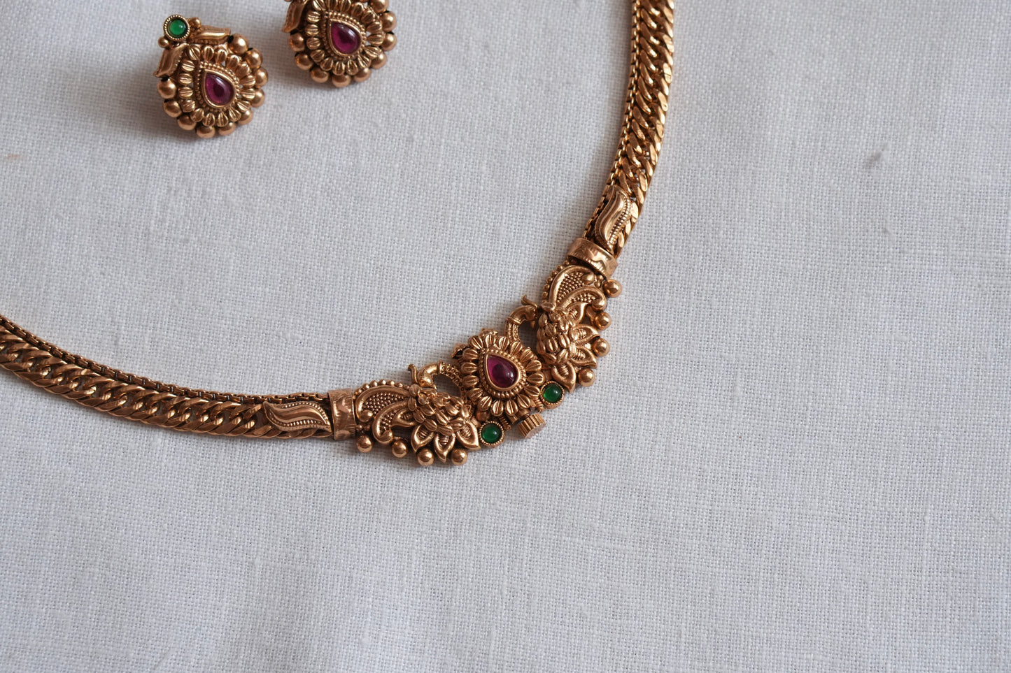 Antique  Necklace Set (4-9023)(AK) - JEWELSTYLE