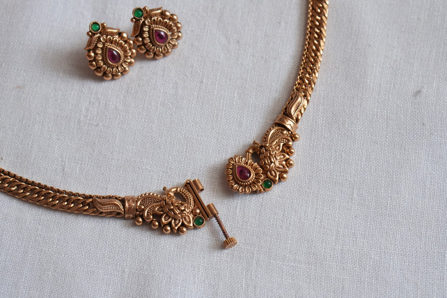 Antique  Necklace Set (4-9023)(AK) - JEWELSTYLE