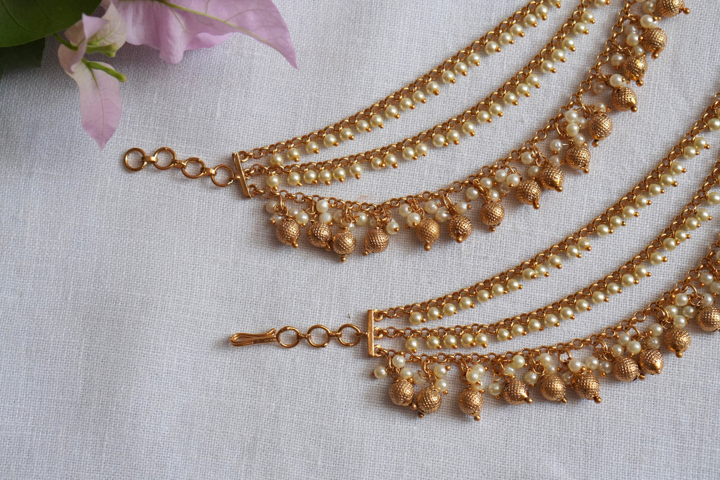 Antique gold Earchain(9-371)(AK)