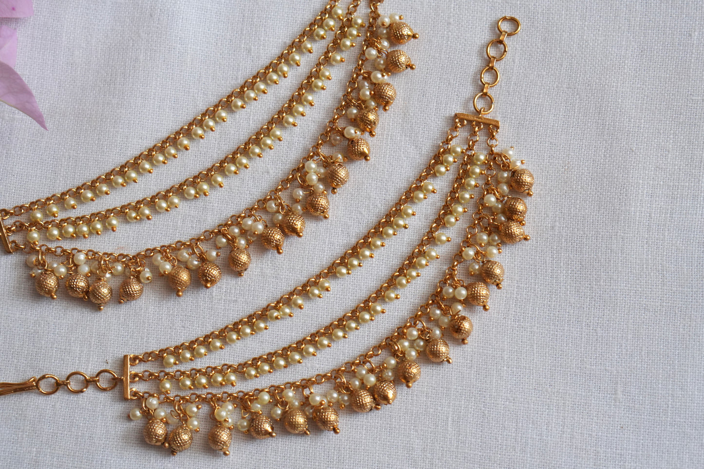 Antique gold Earchain(9-371)(AK)