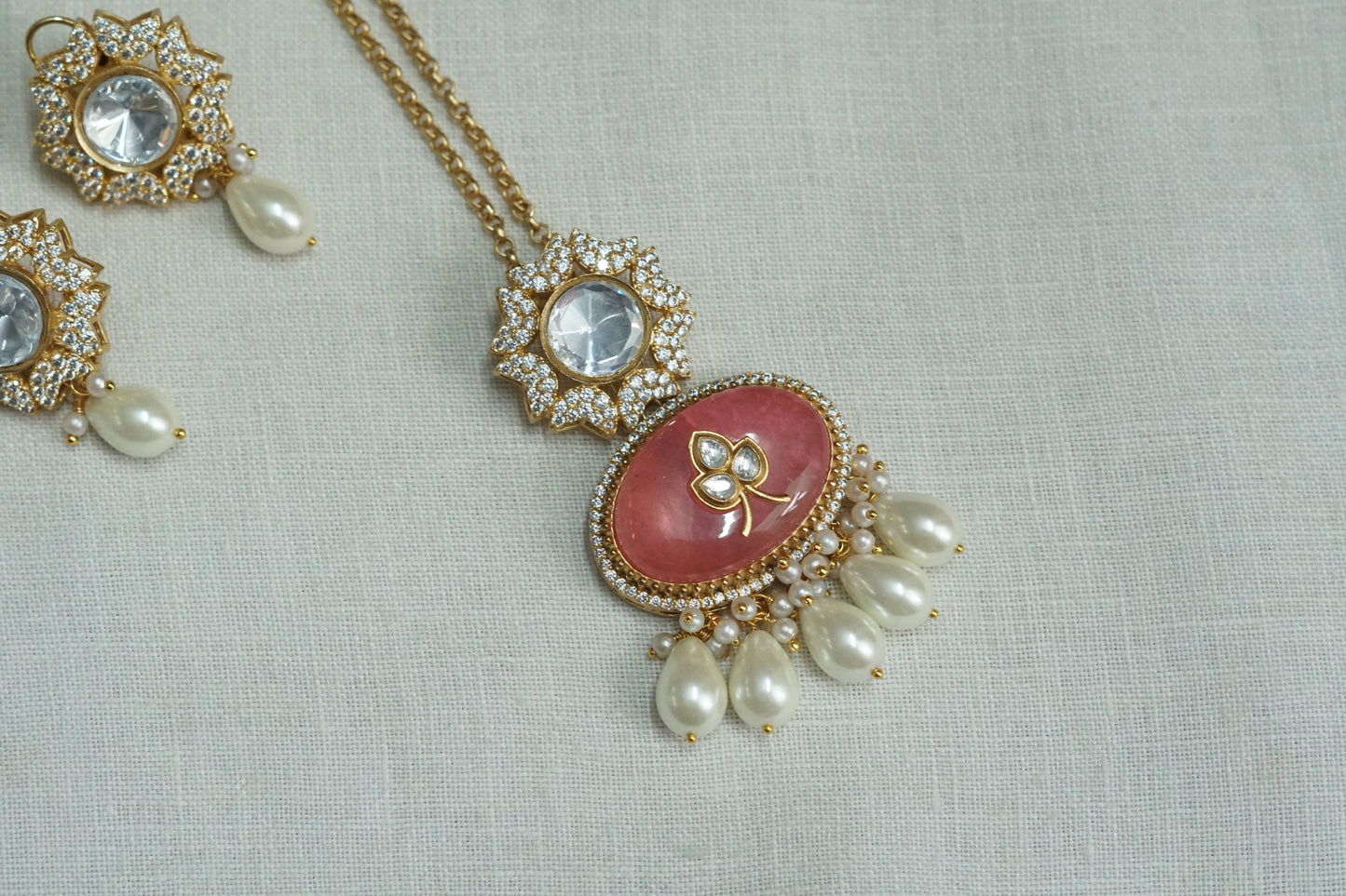 Polki Pendant set (4-9183)(B)