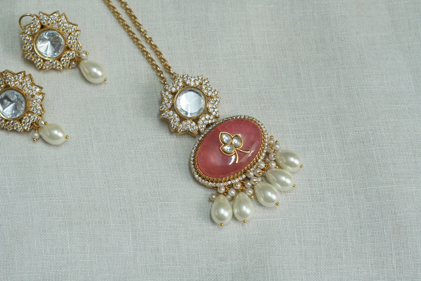 Polki Pendant set (4-9183)(B)