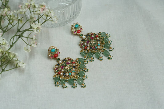 Polki Earrings  (1-5182)(B)