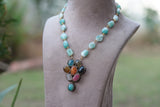 Beads pendant necklace (4-6537)