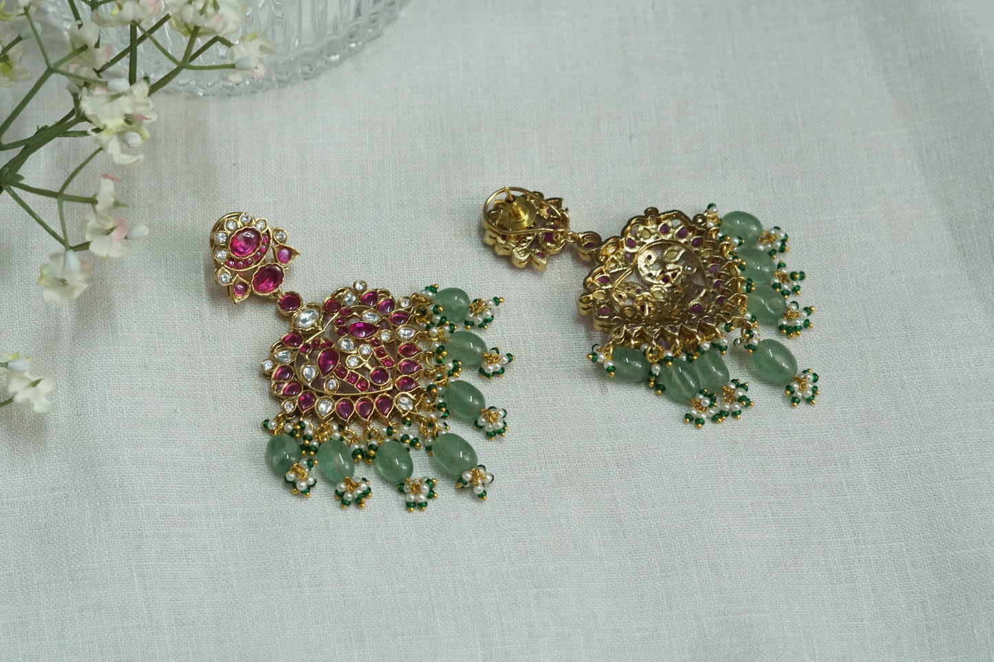 Polki Earrings  (1-5181)(B)