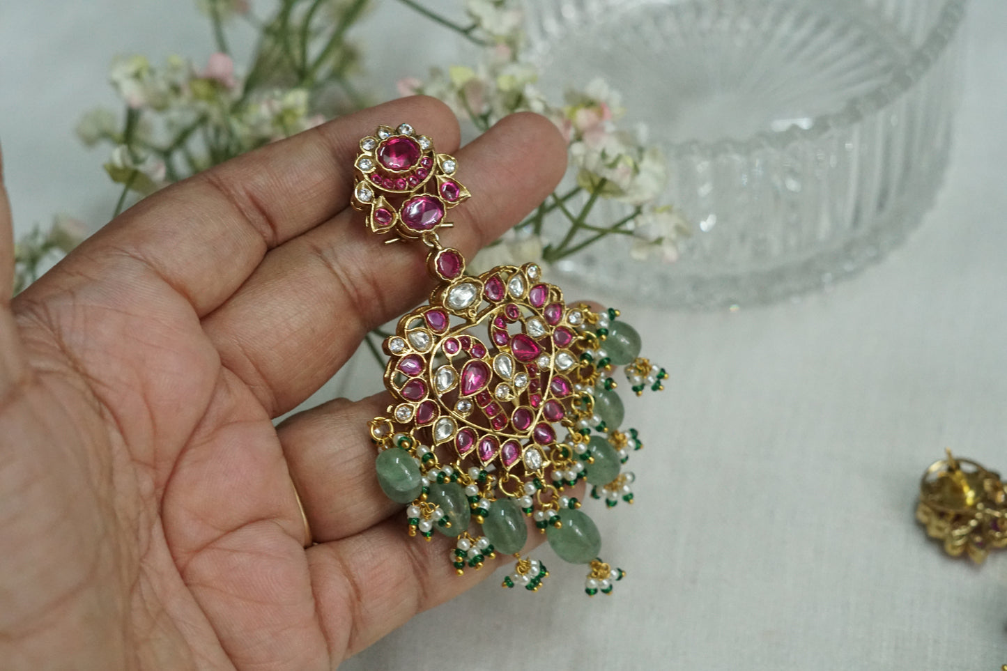 Polki Earrings  (1-5181)(B)