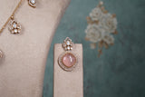 Pink Stone Polki Necklace set (4-8561)(B)