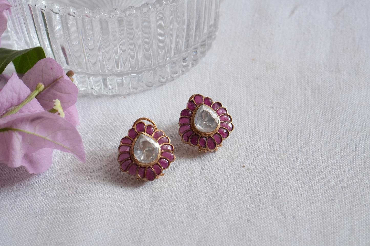 Polki  Studs (1-5108)(B) - JEWELSTYLE