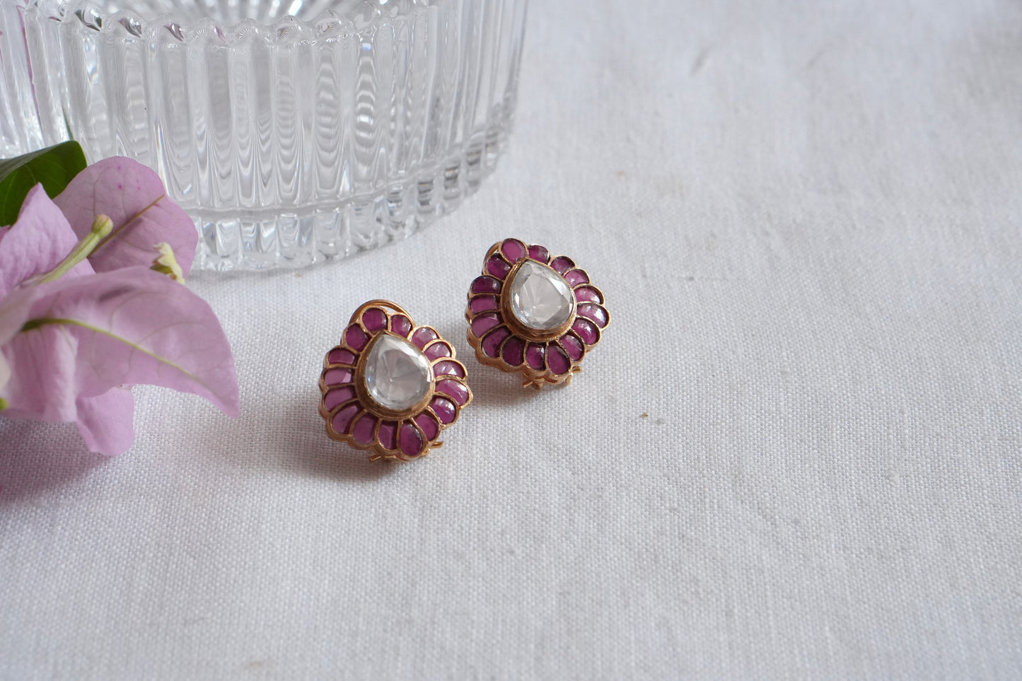 Polki  Studs (1-5108)(B) - JEWELSTYLE