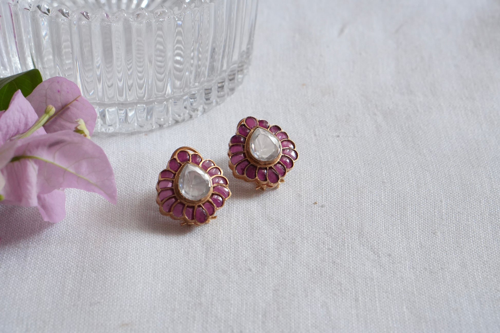 Polki  Studs (1-5108)(B) - JEWELSTYLE