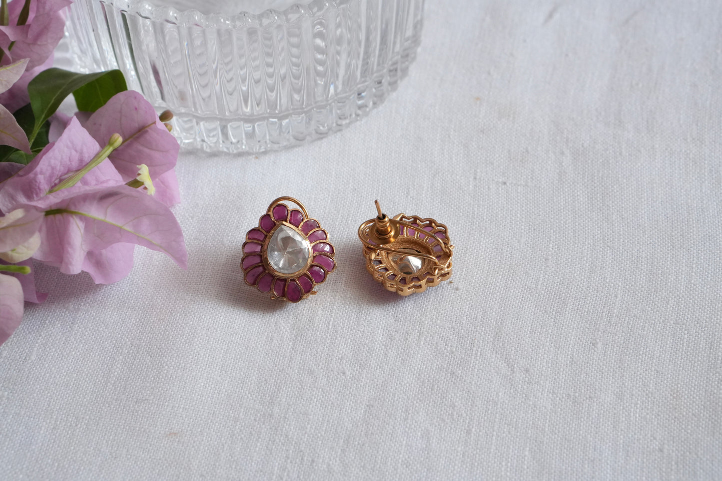 Polki  Studs (1-5108)(B) - JEWELSTYLE