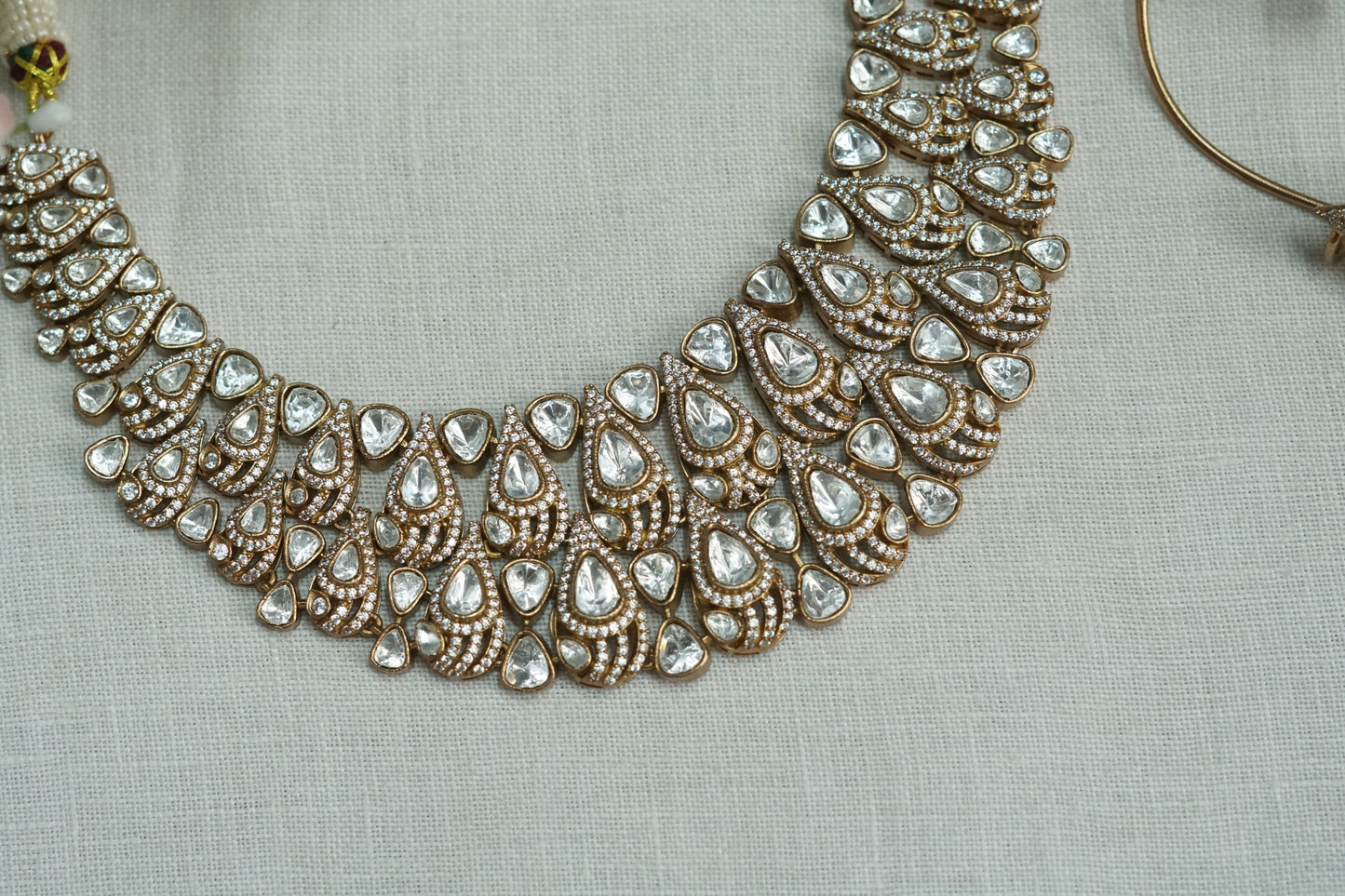 Polki Necklace set (4-9180)(B)