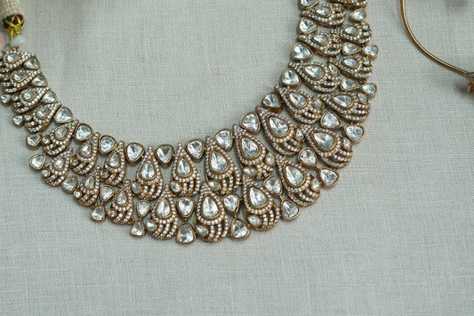 Polki Necklace set (4-9180)(B) (ALREADY DISCOUNTED)