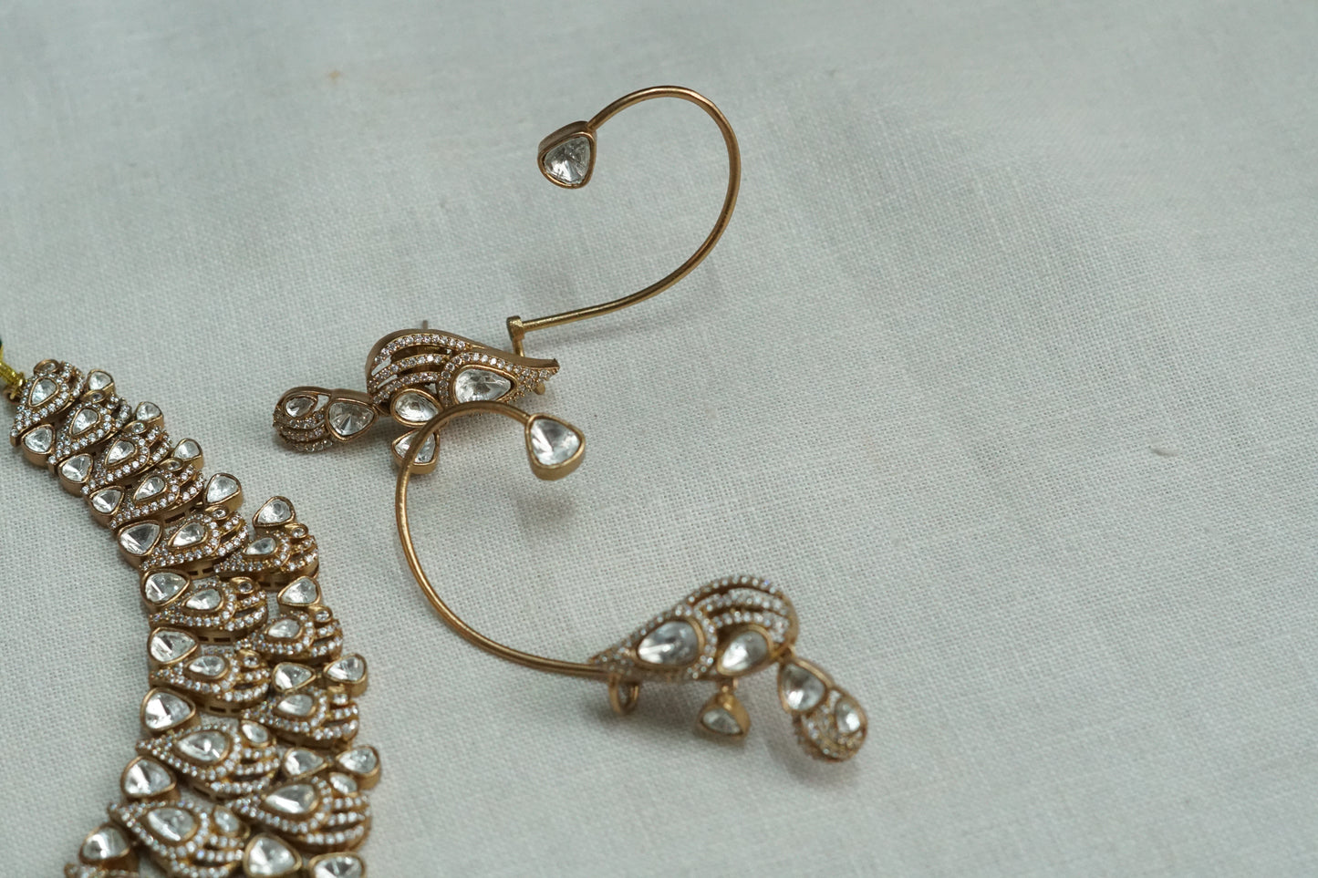 Polki Necklace set (4-9180)(B)