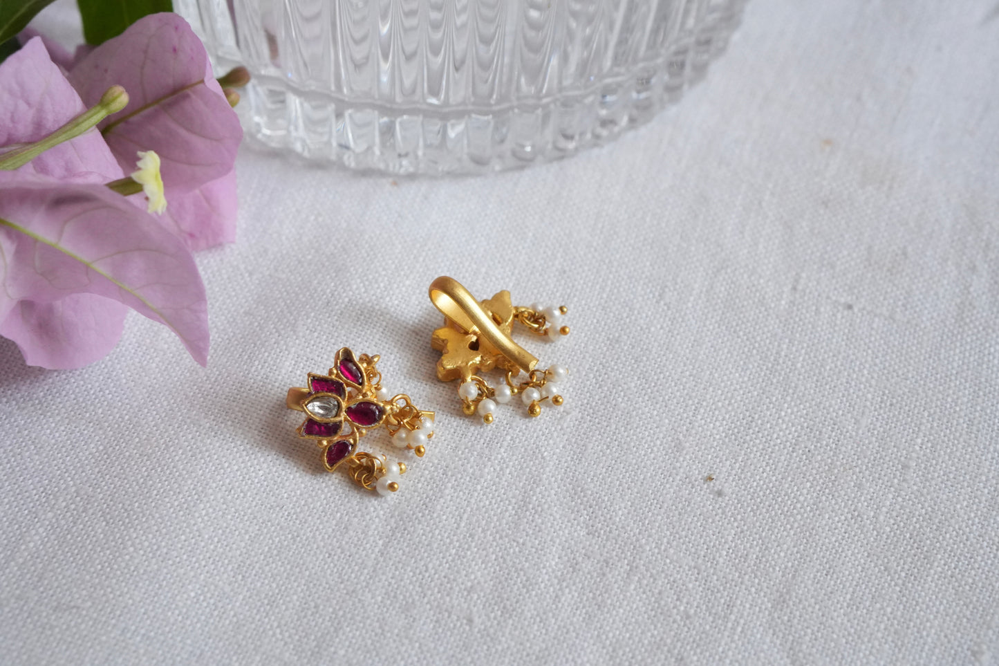 Kundan Bugadi Earrings (1-5105)(B) - JEWELSTYLE