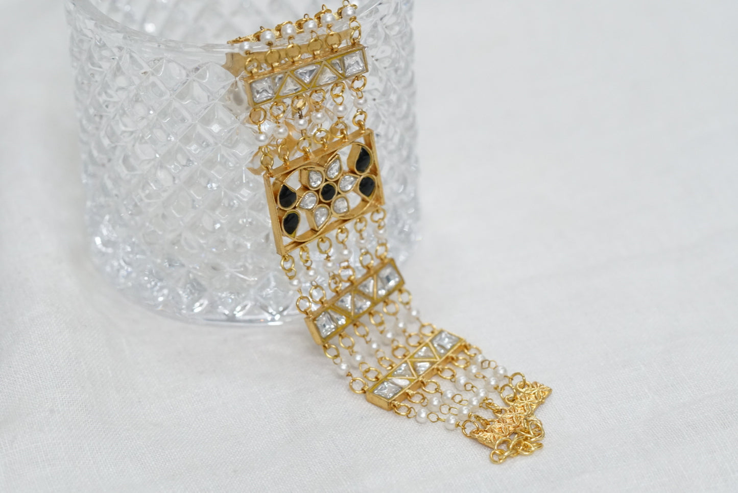 Kundan Bracelet (3-365)(R)(PREORDER)