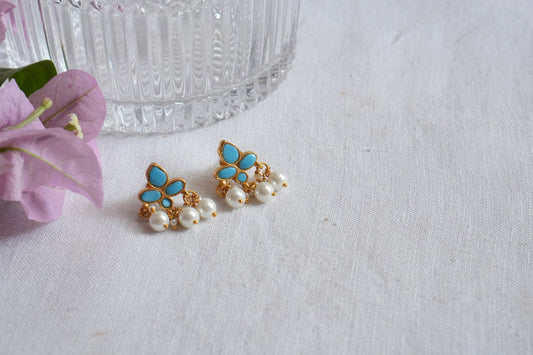 Turquoise  Studs (1-5109)(B) - JEWELSTYLE