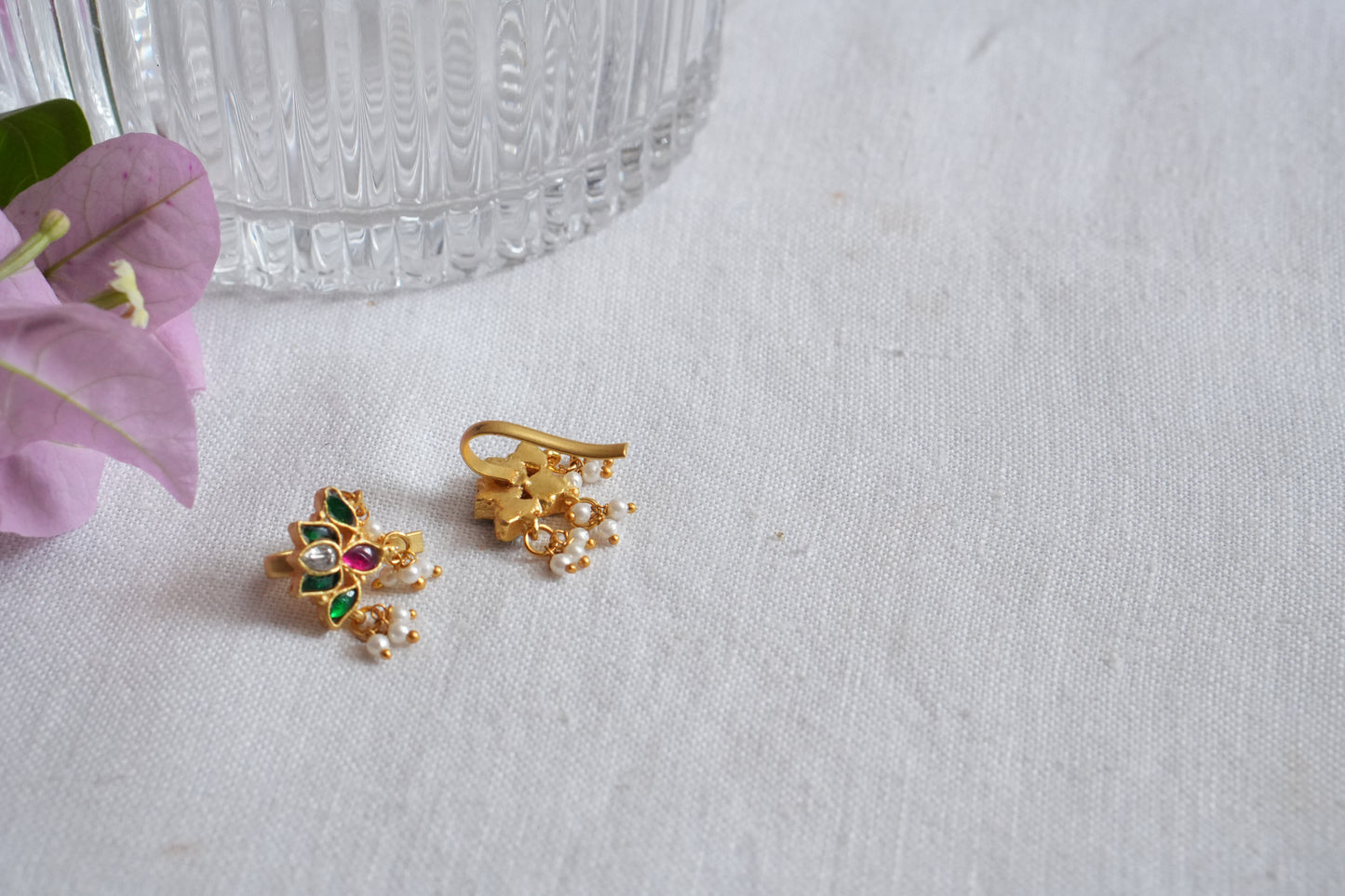 Kundan Bugadi Earrings (1-5106)(B) - JEWELSTYLE