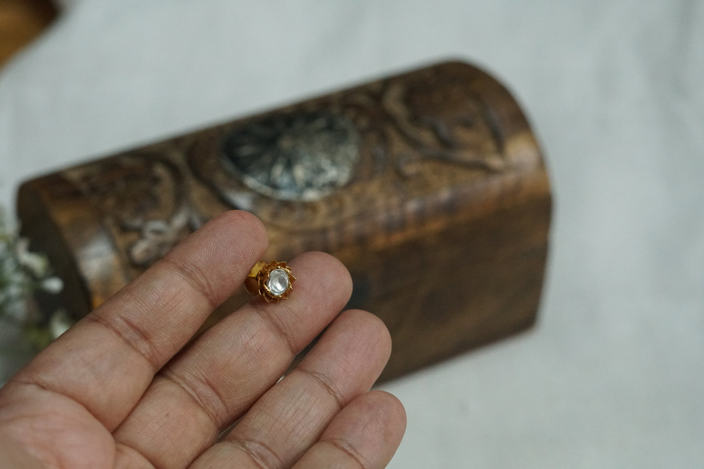 Small Polki Studs (1-5183)(B)