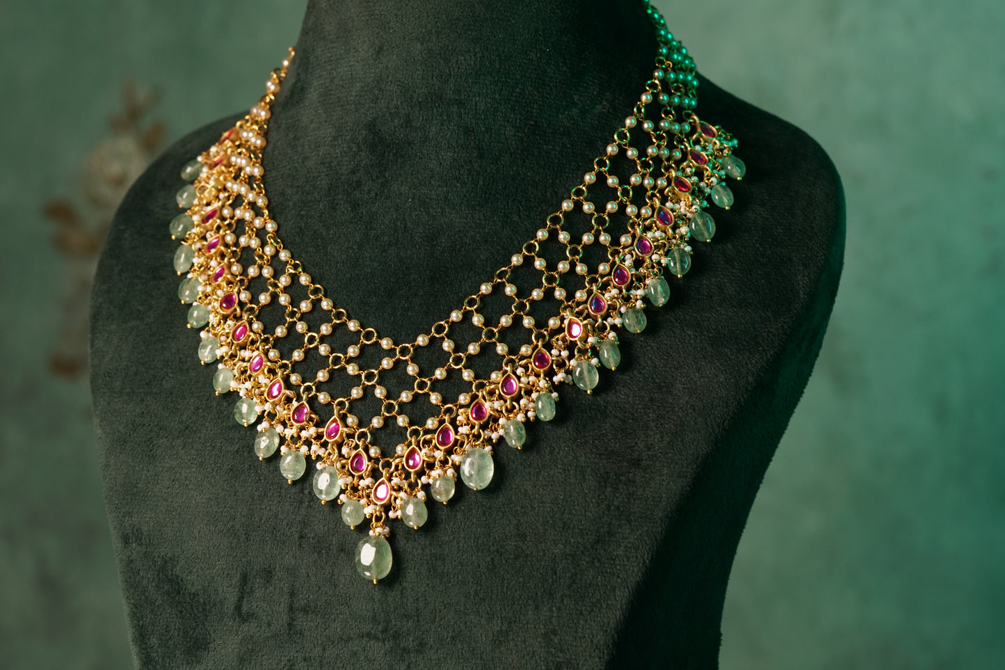 Kundan Necklace (4-8225)(K)(PREORDER)