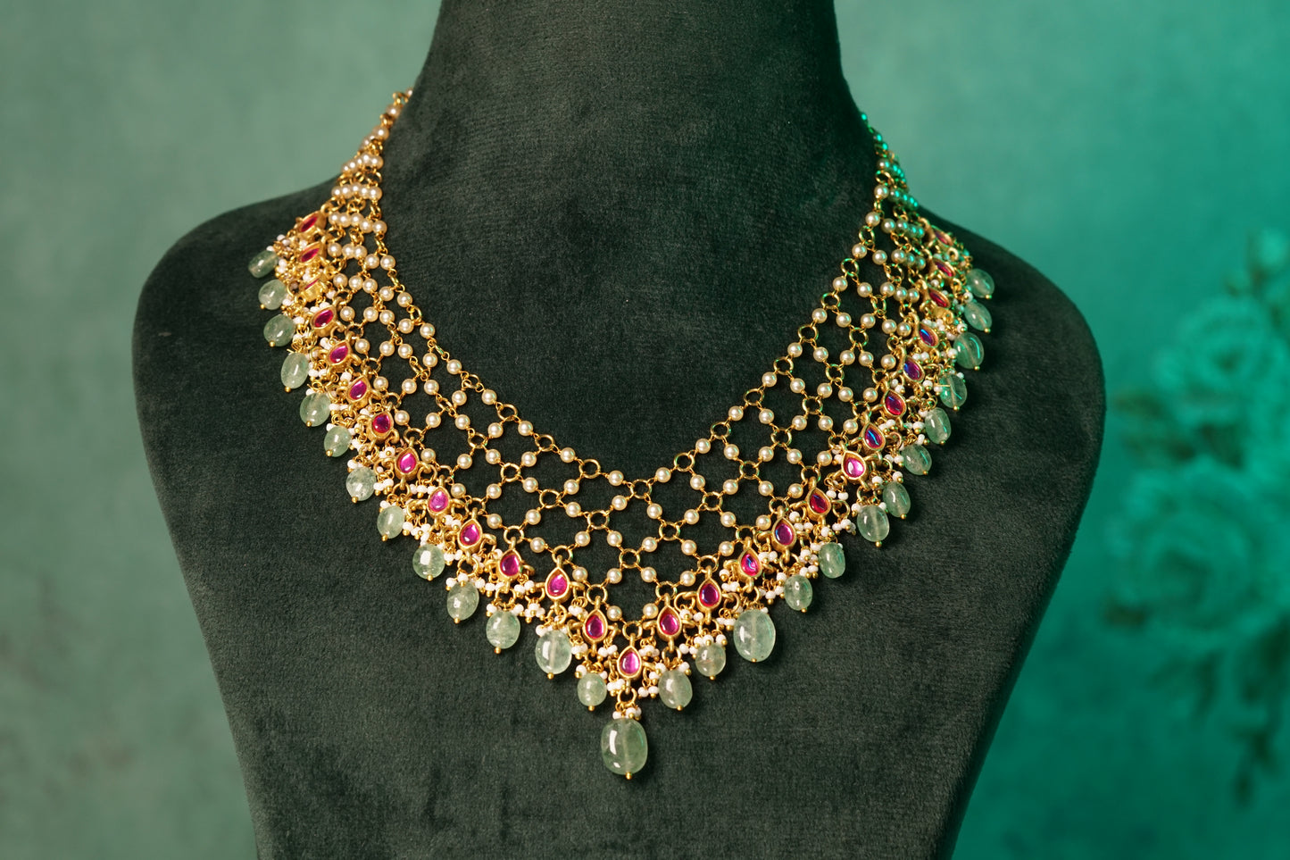 Kundan Necklace (4-8225)(K)(PREORDER)