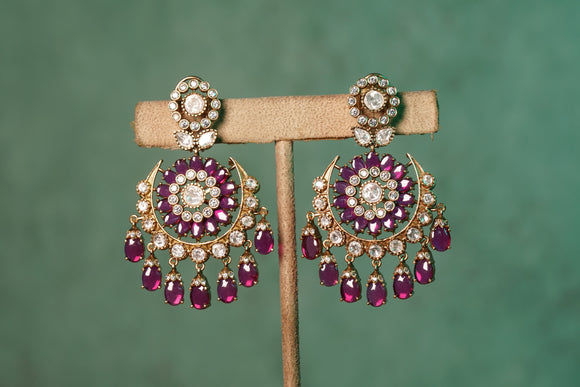 Polki earring (1-4419)(B)