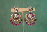Polki earring (1-4419)(B)