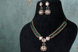 Polki Necklace set (4-8568)(B)
