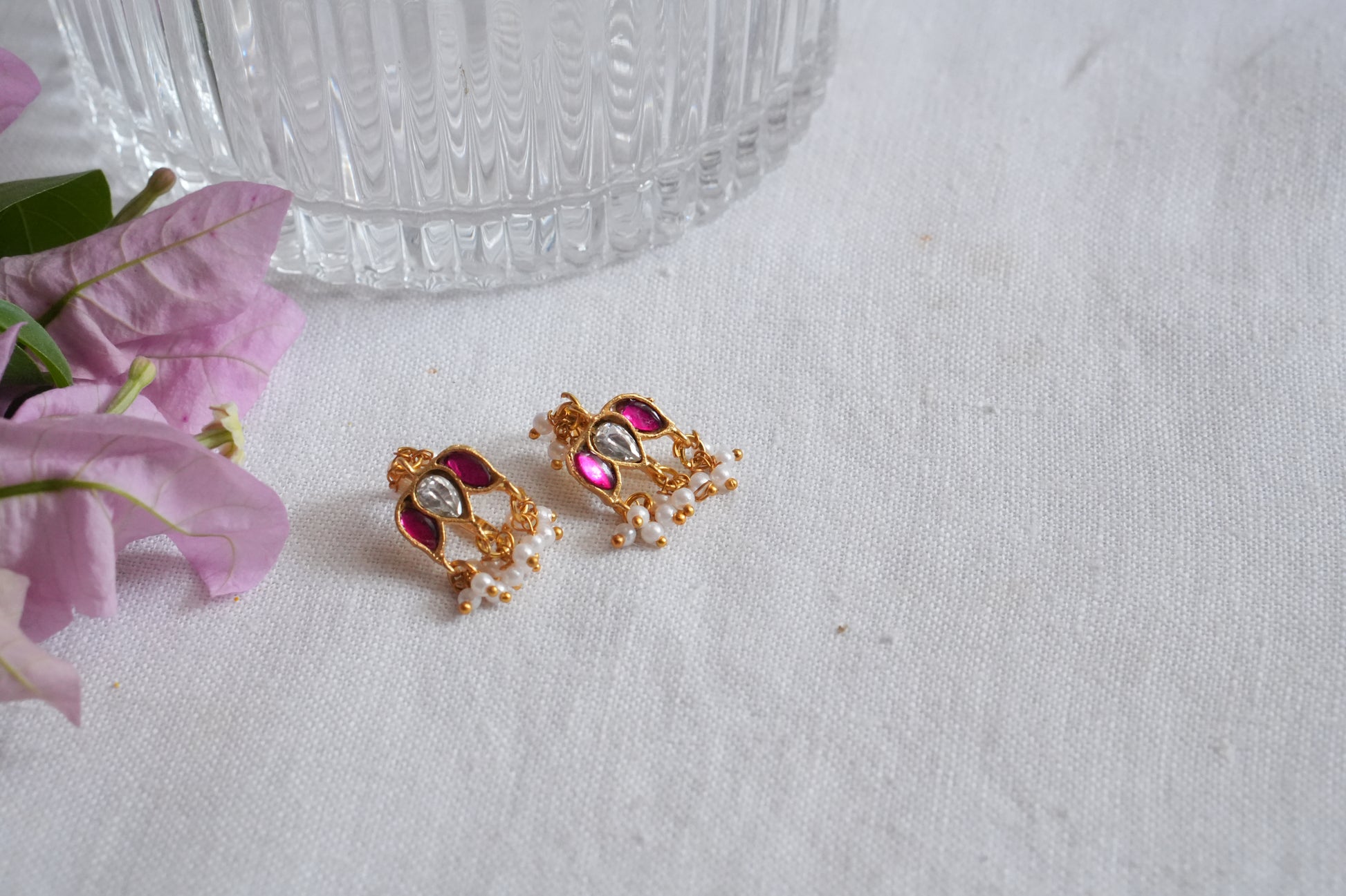 Kundan Bugadi Earrings (1-5104)(B) - JEWELSTYLE