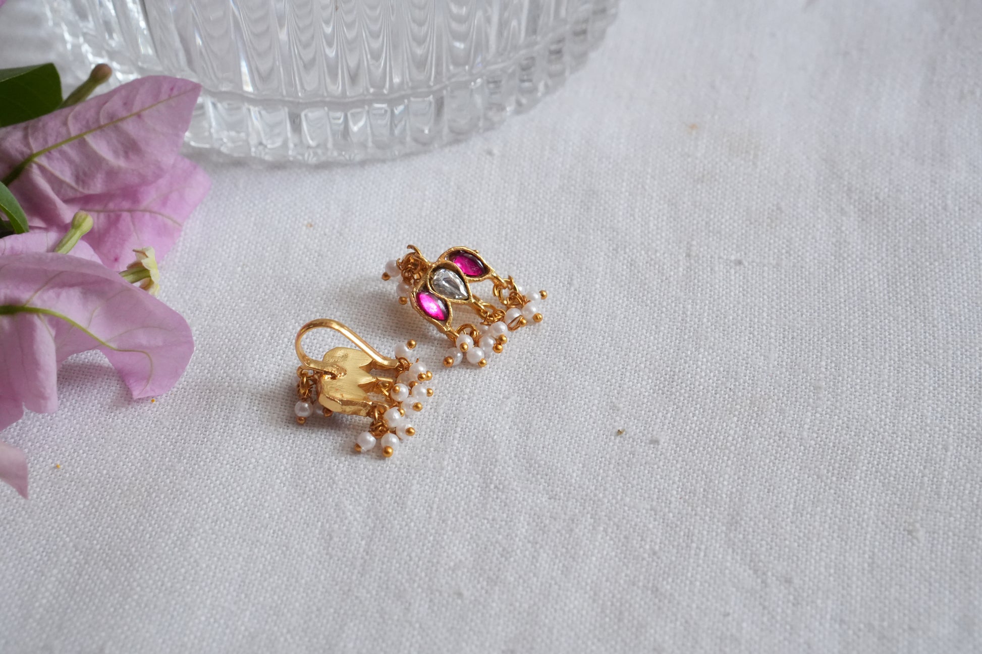 Kundan Bugadi Earrings (1-5104)(B) - JEWELSTYLE