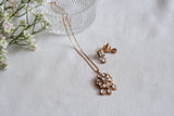 Polki Pendant Set  (4-9040)(B) - JEWELSTYLE