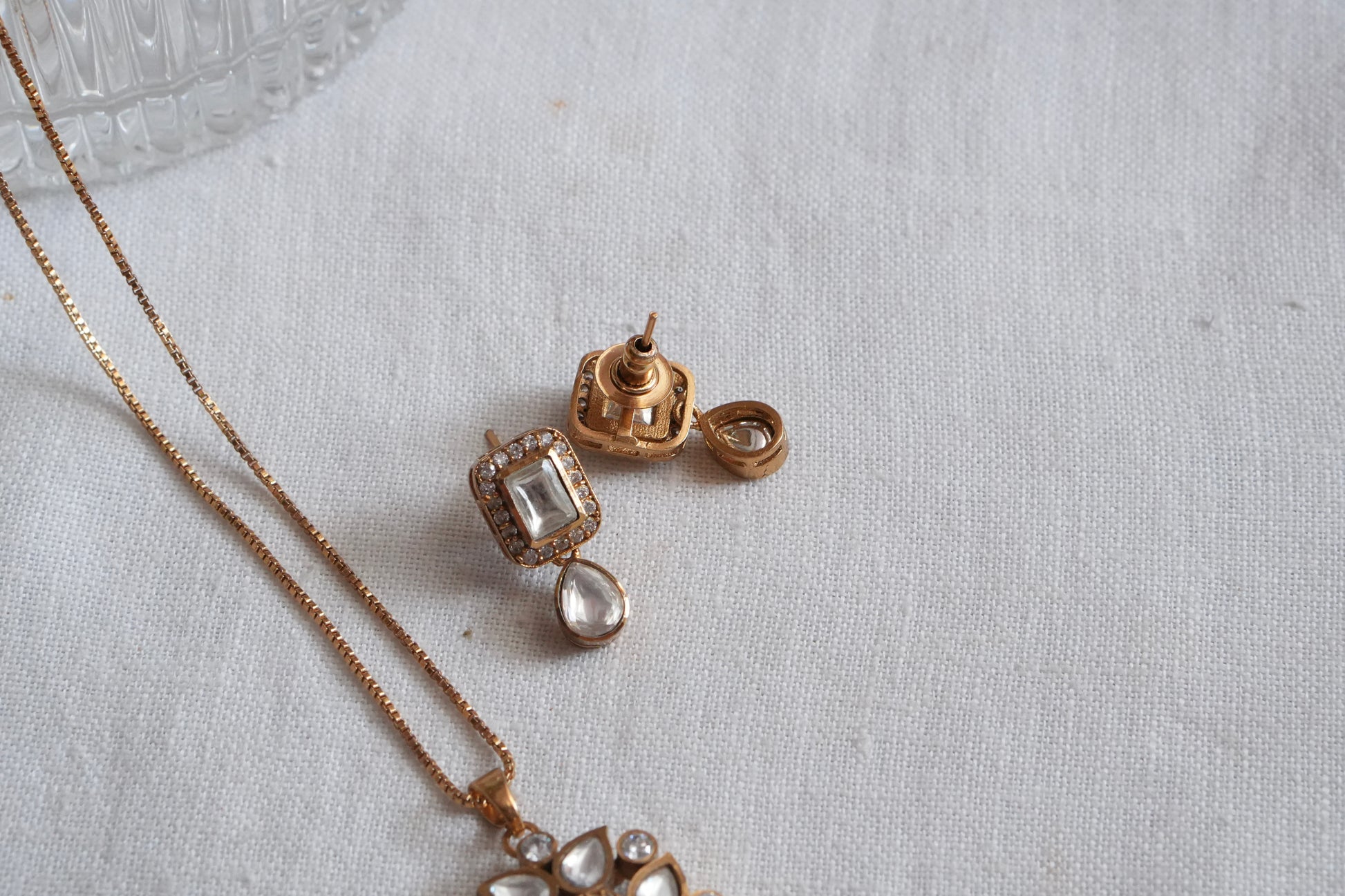 Polki Pendant Set  (4-9040)(B) - JEWELSTYLE