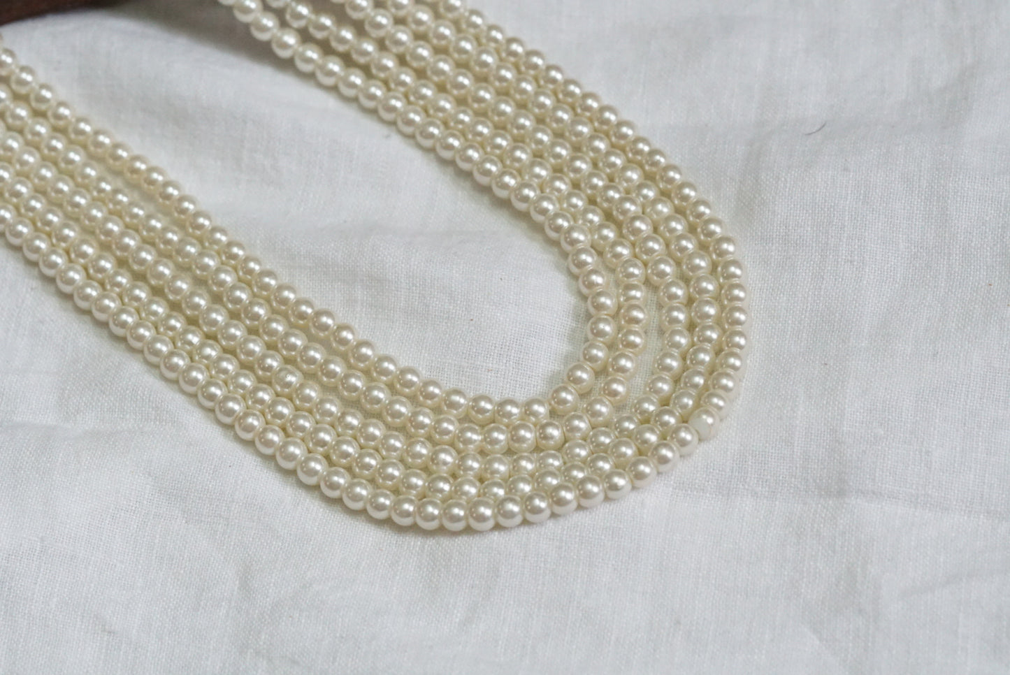 5 line Pearl necklace (4-5753)(F)