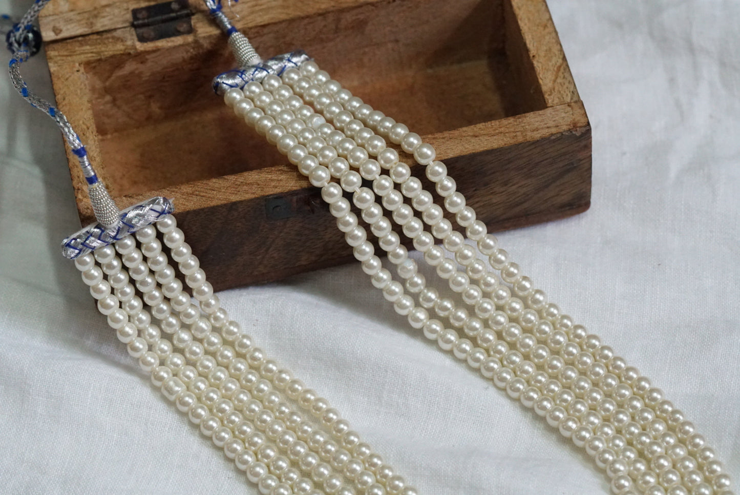 5 line Pearl necklace (4-5753)(F)