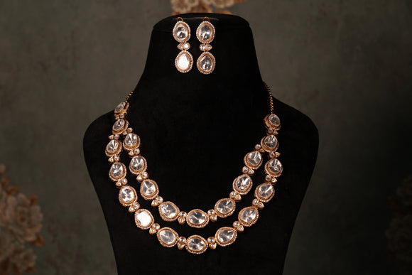 Polki Necklace set(4-8217)(B)