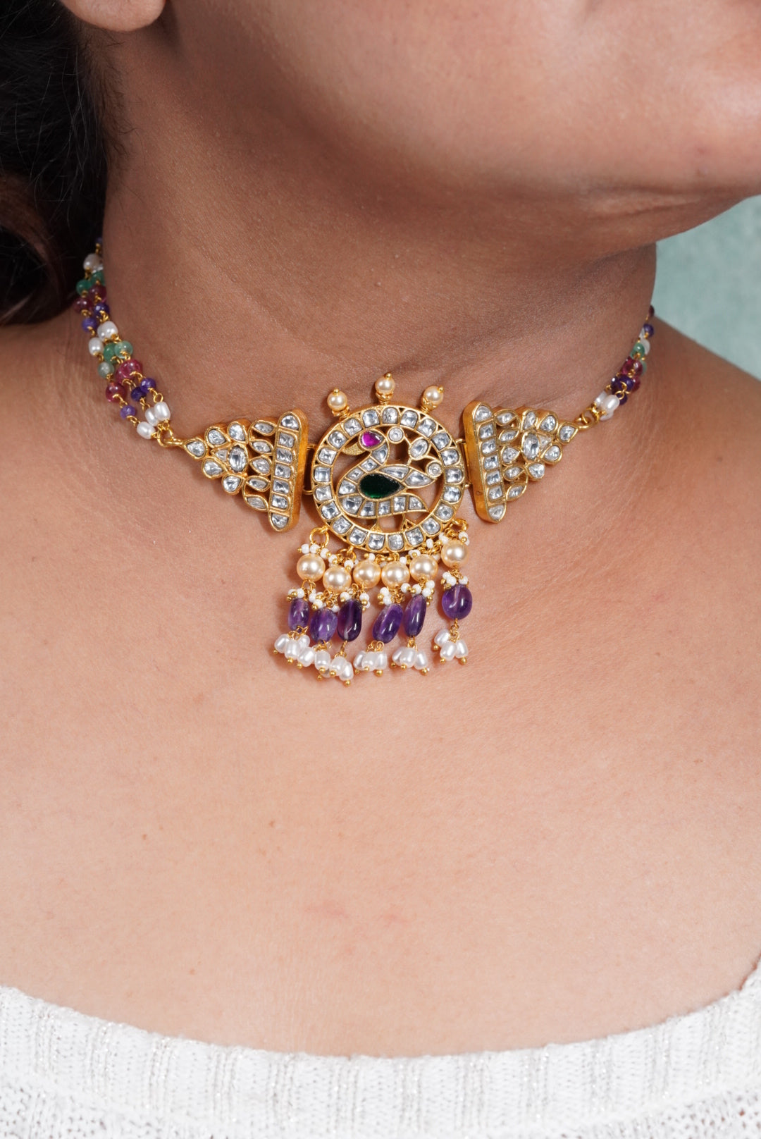 Kundan choker (4-7592)(K) - JEWELSTYLE
