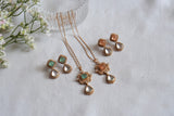 Polki Pendant Set  (4-9041)(B) - JEWELSTYLE