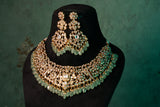 Polki Necklace set(4-8214) (B)