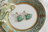 Mint stone polki earrings (1-5185)(B) - JEWELSTYLE