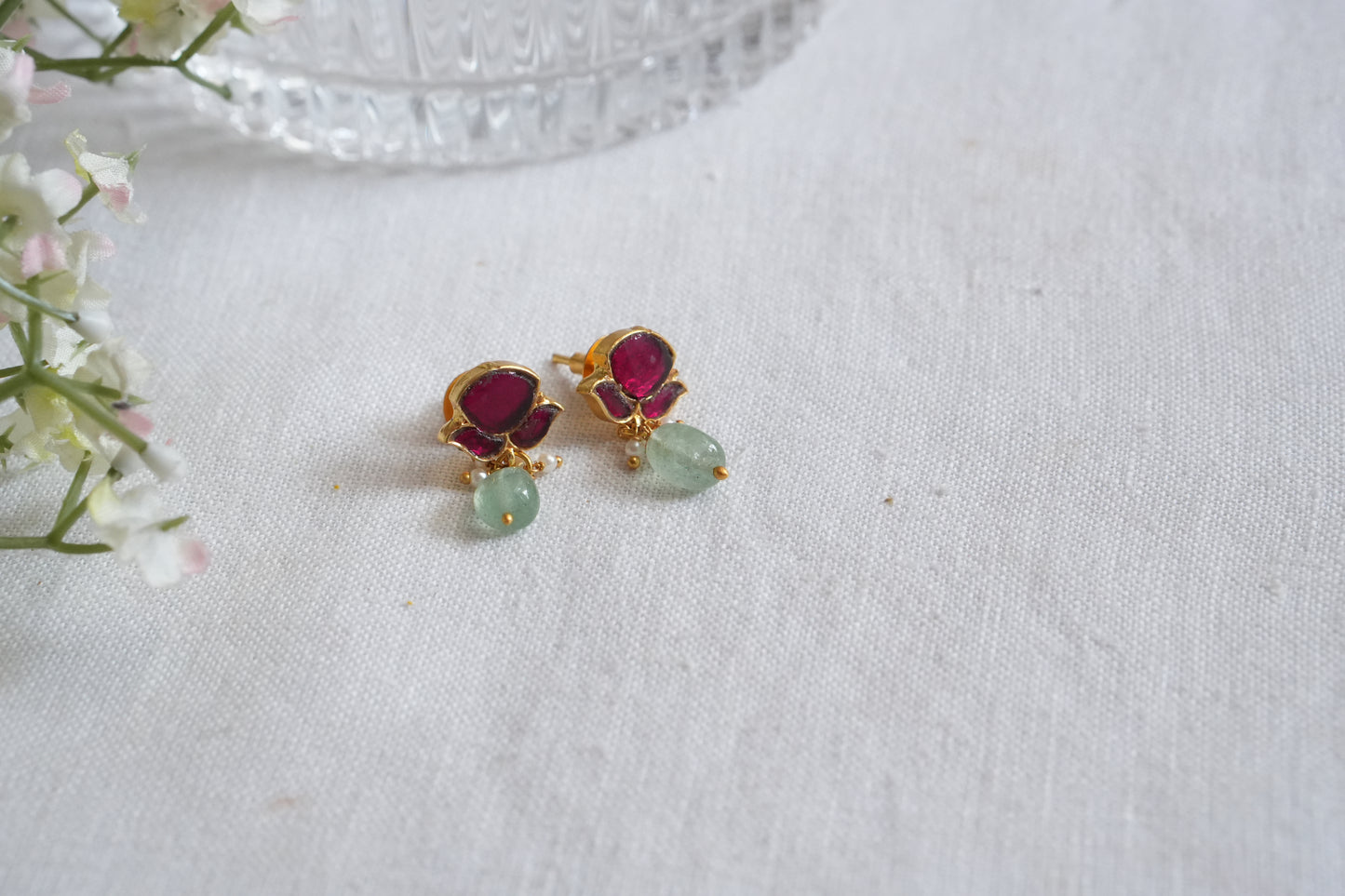 Kundan  Studs (1-5107)(B) - JEWELSTYLE
