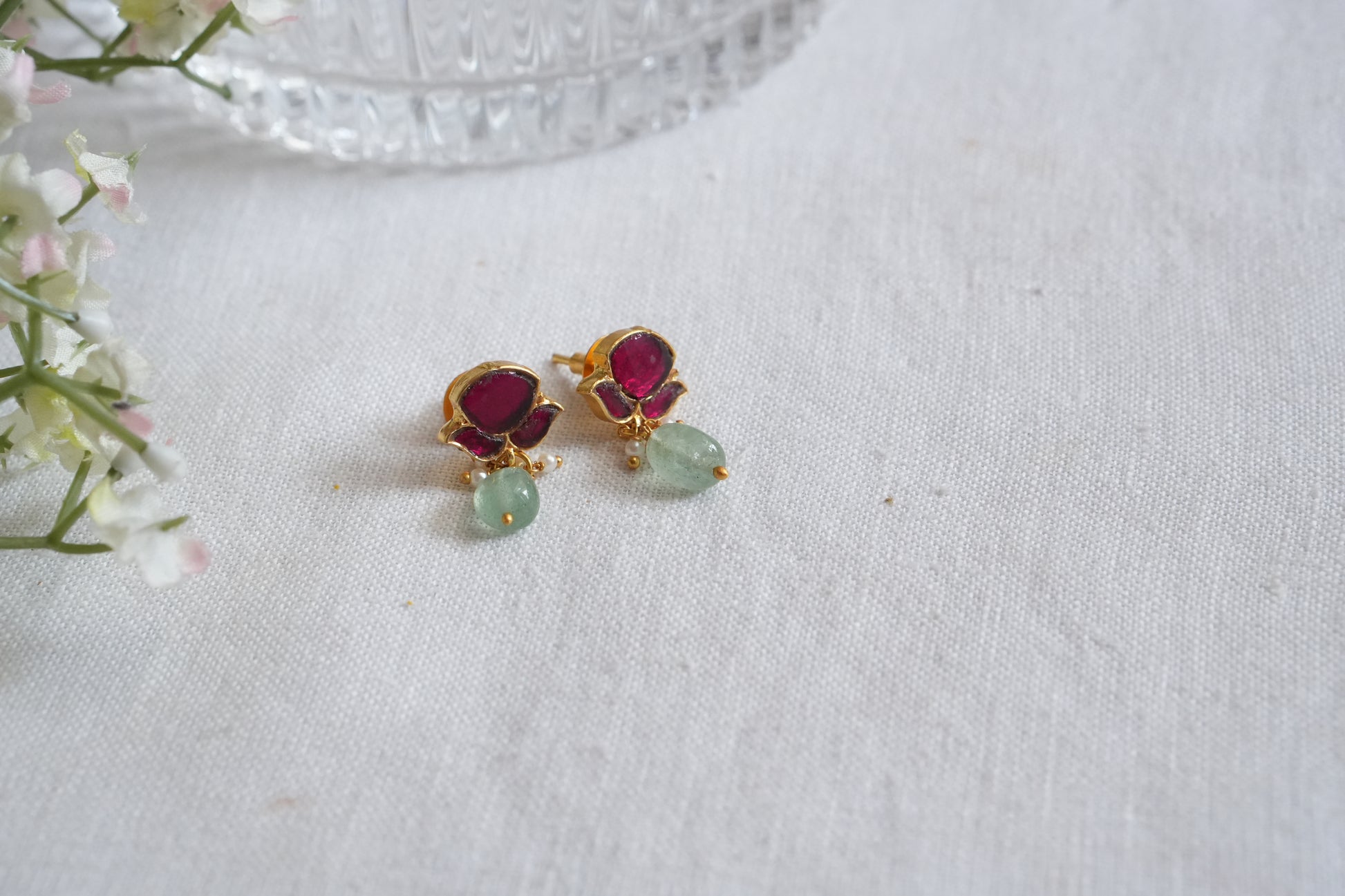 Kundan  Studs (1-5107)(B) - JEWELSTYLE