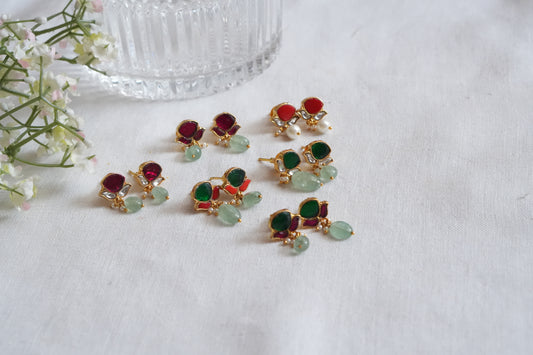 Kundan  Studs (1-5107)(B) - JEWELSTYLE