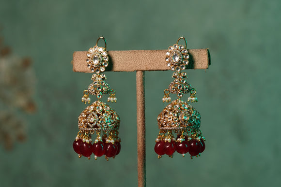 Polki jhumki (1-4422)(B)