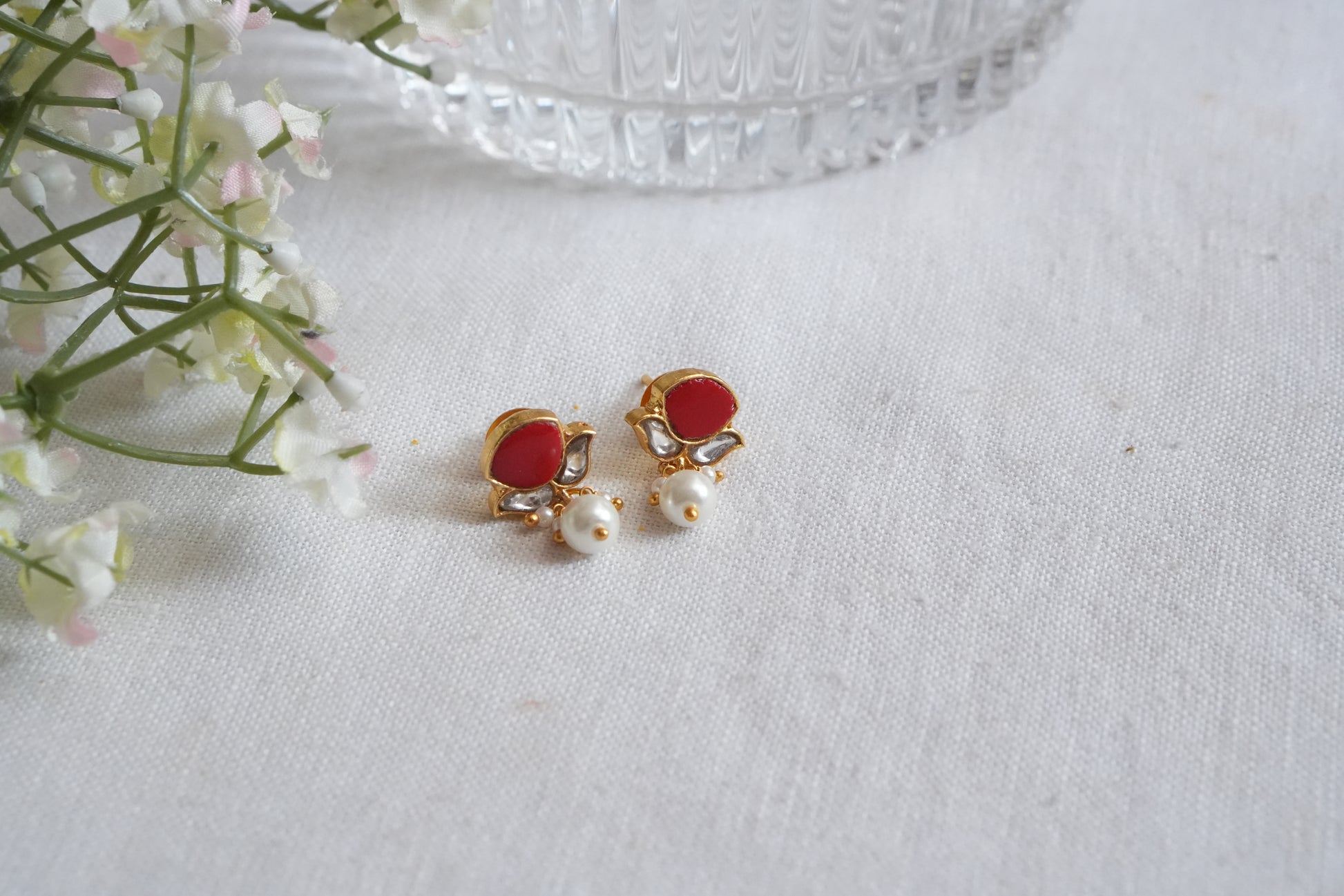 Kundan  Studs (1-5107)(B) - JEWELSTYLE