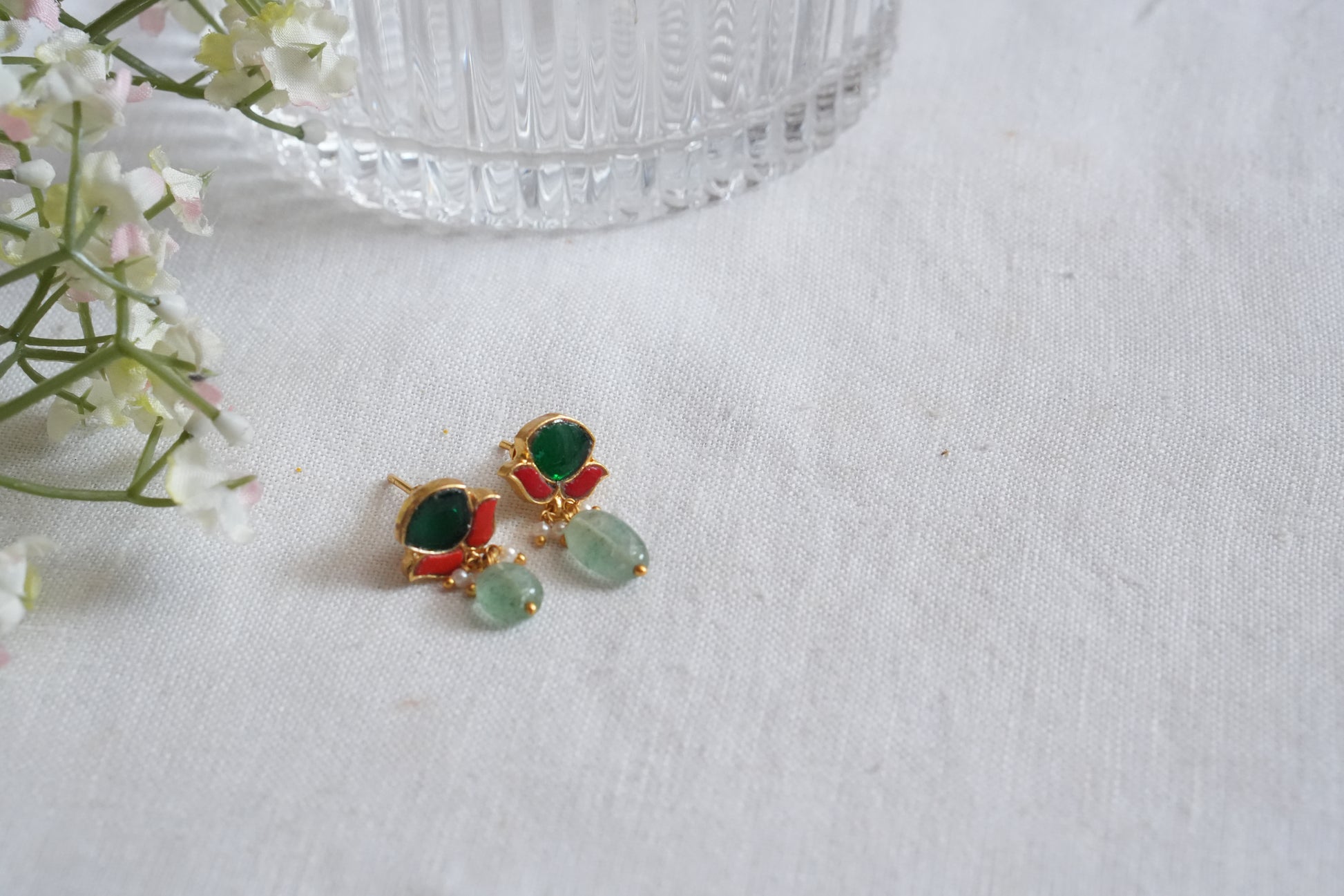 Kundan  Studs (1-5107)(B) - JEWELSTYLE