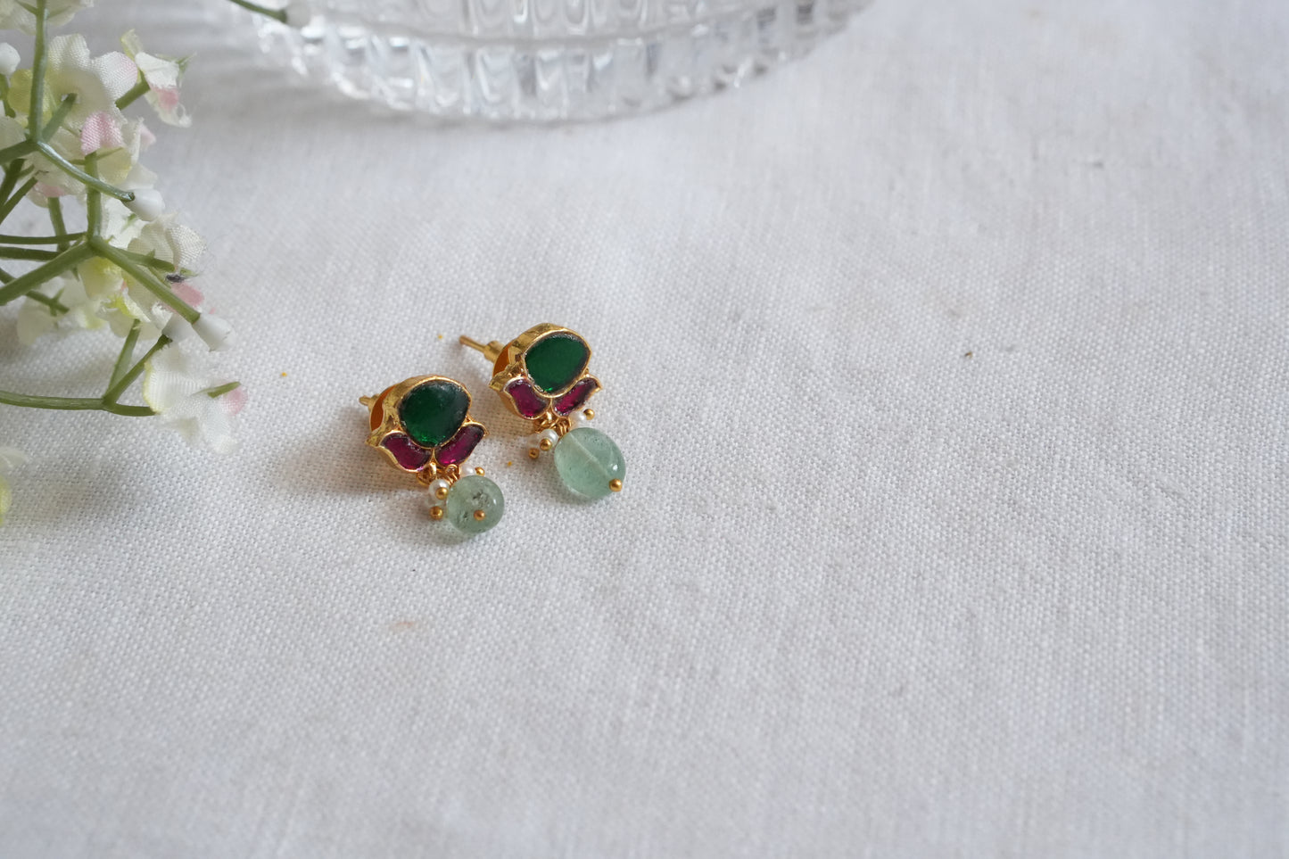 Kundan  Studs (1-5107)(B) - JEWELSTYLE