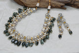 Kundan polki necklace set (4-5751)(A)