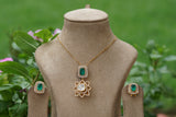 Polki pendant set (4-8209)(B)