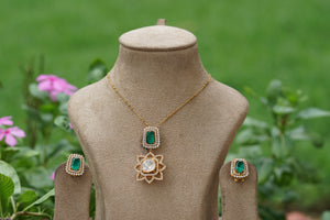 Polki pendant set (4-8209)(B)